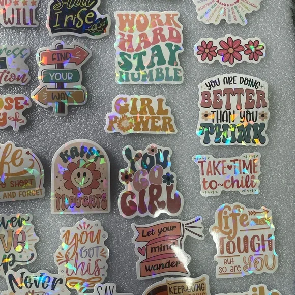 Colorful Motivational Sticker Set lot 1 - Picture 3 of 3